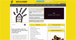 Desktop Screenshot of droitaulogement.org