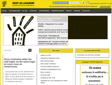 Tablet Screenshot of droitaulogement.org